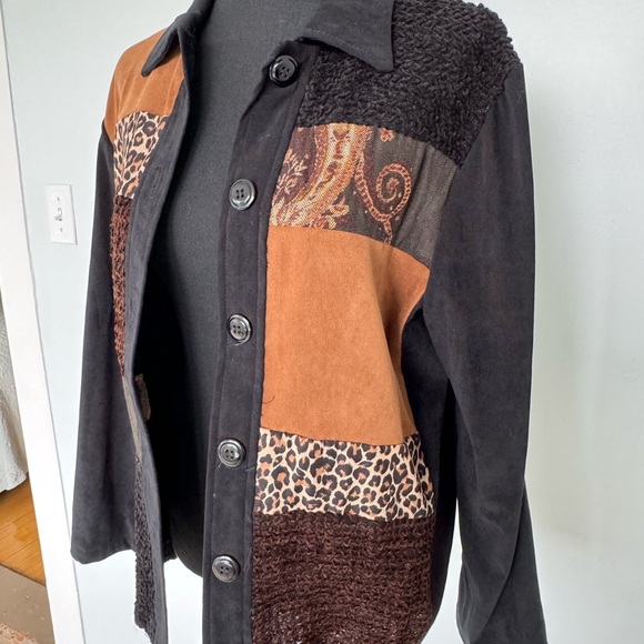 Multi Patterned Cheetah Print Jacket - Picture 4 of 8
